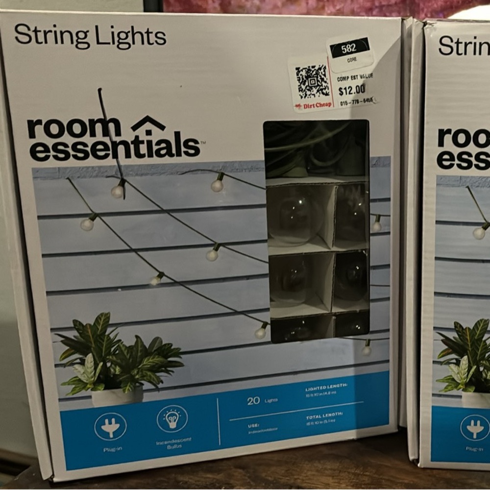 Target room essential strong lights (2 boxes)